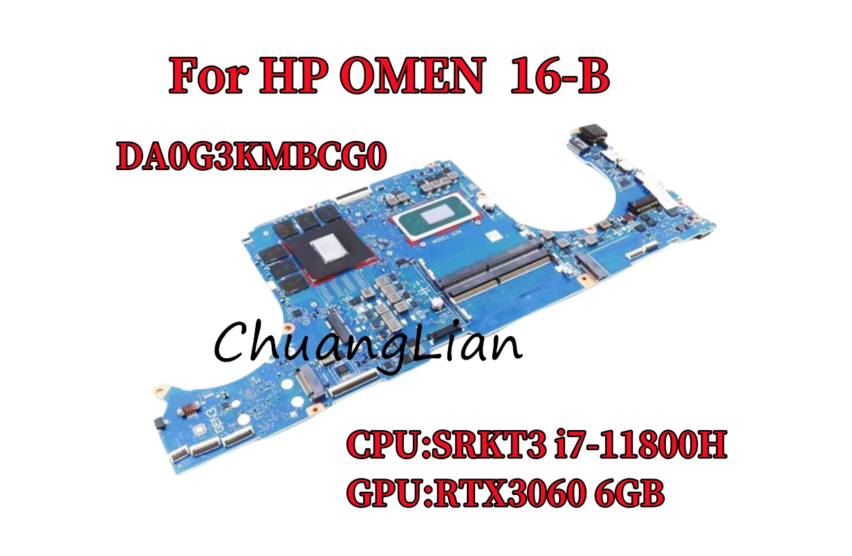 DA0G3KMBCG0 HP OMEN 16-b0075TX 16-B Ʈ , SRKT3 i7-11800H CPU RTX3060 6GB GPU DDR4 100% ׽Ʈ Ϸ